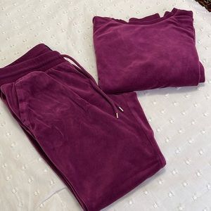 Gap Purple Velvet Set